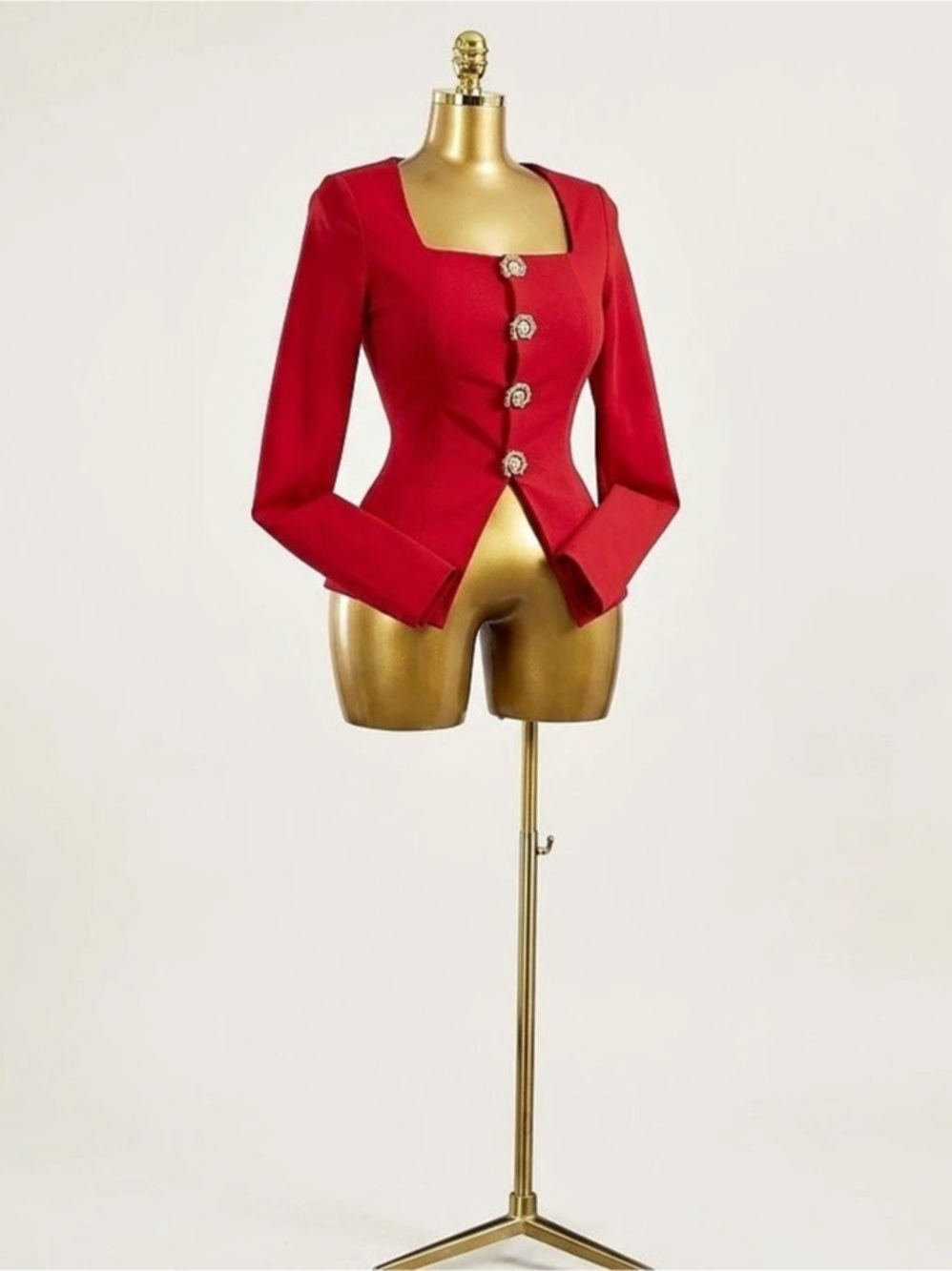 Red Fitted Blazer